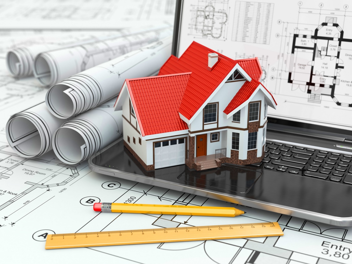 Modern house construction